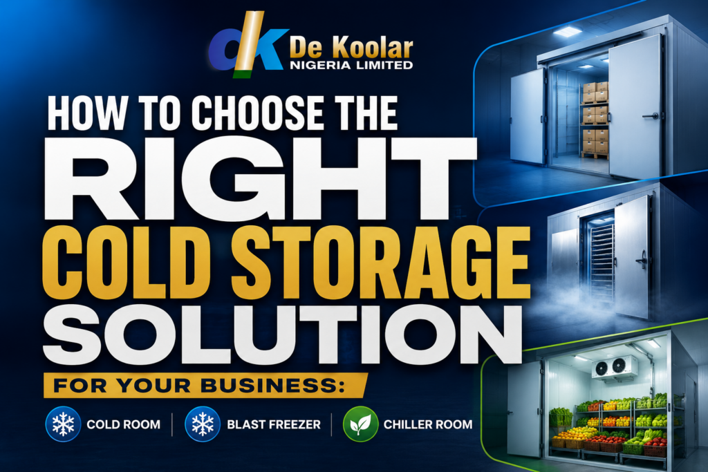 How to Choose the Right Cold Storage Solution for Your Business: Cold Room, Chiller Room, or Blast Freezer?